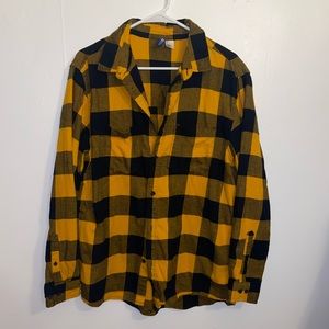 Yellow and Black Flannel